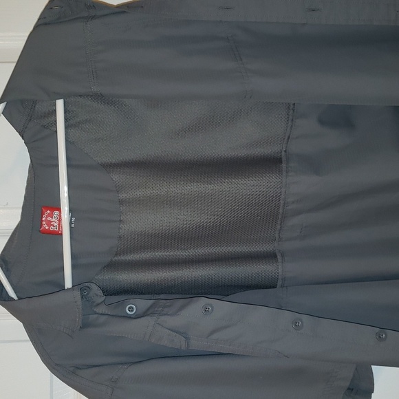 Red Hook Lure Clothing Company Gray Button Up Shirt Men's XL - Picture 7 of 7
